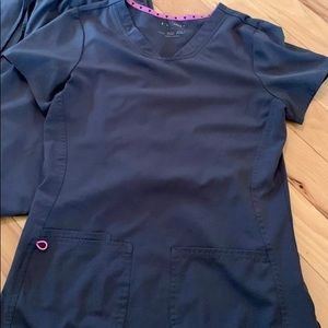 HeartSoul scrub Pewter Gray small shirt